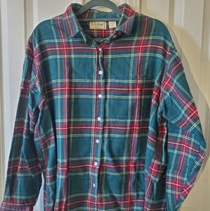 Green and Red Soft Flannel